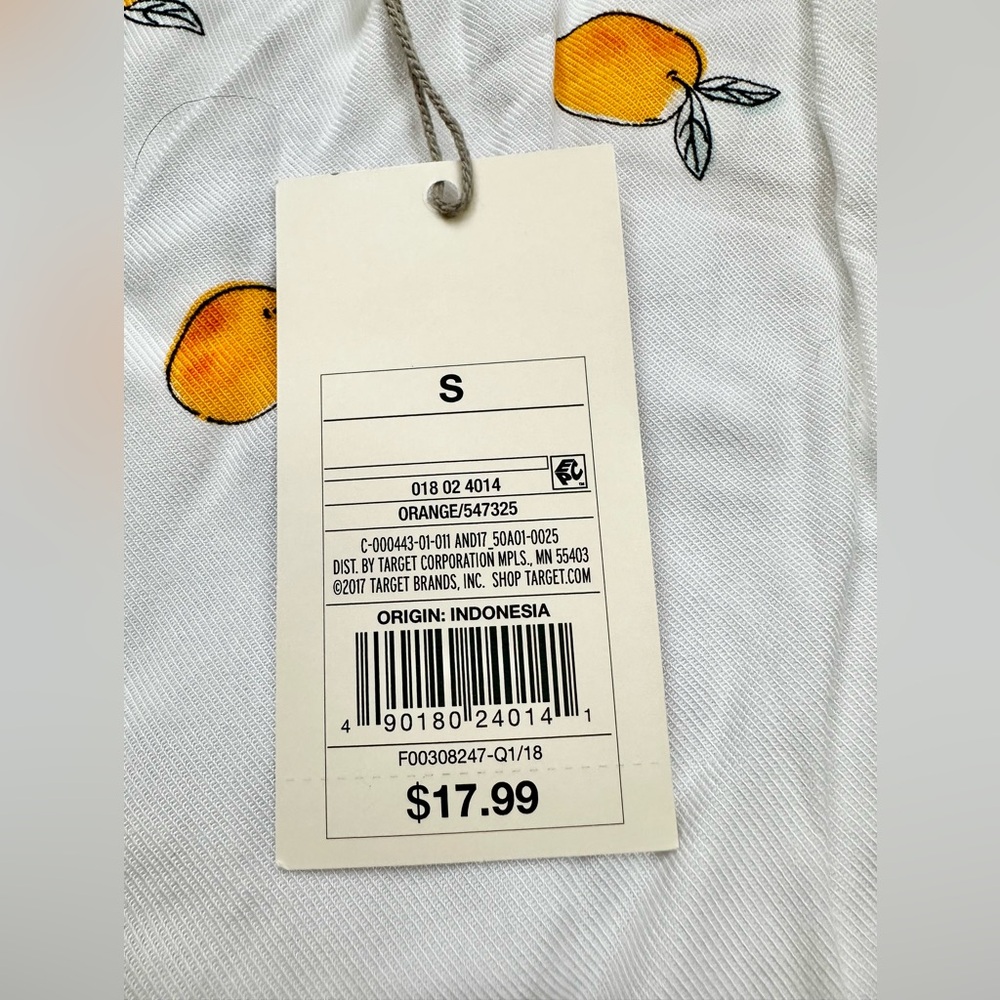 Target White Orange Fruit Spaghetti Strap Tank 2017 - Picture 3 of 9